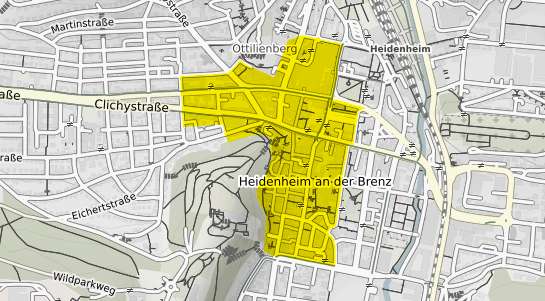 Immobilienpreisekarte Heidenheim an der Brenz Innenstadt